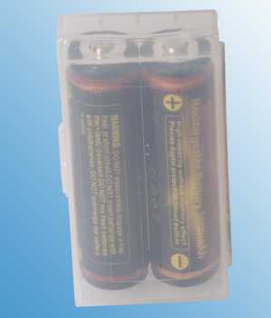 18650 Batterie Tragetasche - clear Battery case