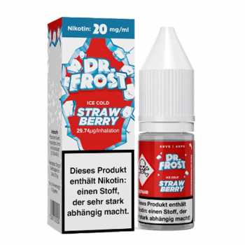 Strawberry Dr. Frost Nikotinsalz Liquid 20mg / 10ml (Erdbeere mit Kühle)