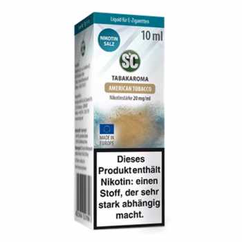 American Tobacco SC Nikotinsalz Liquid 10ml 20mg (amerikanische Tabaksorten)