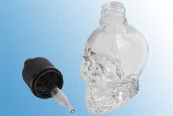 30 ml Glasflasche Skull