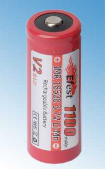Dampf Shop - Efest V2 IMR 18500 1100mAh Batterie Akku