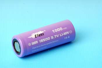 Akku E Zigaretten Efest IMR 18500 1000mah Flat Top Purple Violett