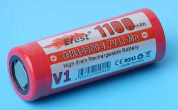 Efest Red V1 18500 1100mah Flat Top