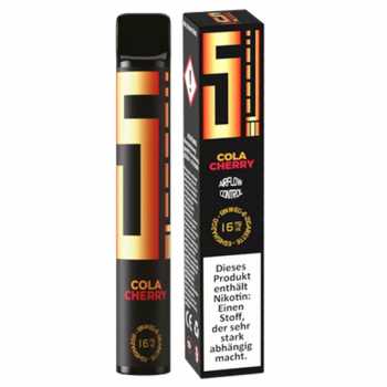 Cola Cherry 5EL 0mg / 16mg Einweg E-Shisha (erfrischend fruchtige Kirsch Cola)