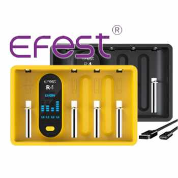 Efest iMate R4 Ladegerät mit QC3.0 Stromversorgung