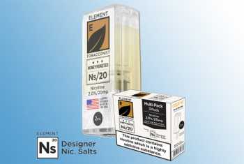 3 x Element Tabak „Honey Roasted“ Nikotinsalz Liquid Aspire Gusto intensives Tabakaroma verfeinert mit Nuss, Karamell und Vanille