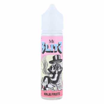 Ninja Fruits Mr. Blitz Aroma Longfill 10ml / 60ml Fruchtmix aus Erdbeeren, Ananas, Pfirsich und Grenadine