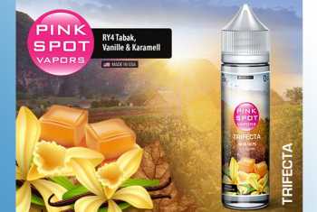 Trifecta - Pink Spot Liquid 60ml Vanille und Karamell treffen auf leichte Tabaknote