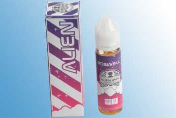 Roswell - Alien Vape Liquid 60ml Fruchtmix aus Pfirsich, Granatapfel, Kiwi und Zitrusfrüchten