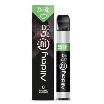 Doppelapfel Allday 2 Go 600 0mg / 20mg Einweg E-Shisha