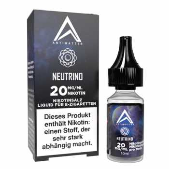 Neutrino Antimatter Nikotinsalz Liquid 20mg 10ml (geeiste schwarze Johannisbeeren mit feiner Honig Note)