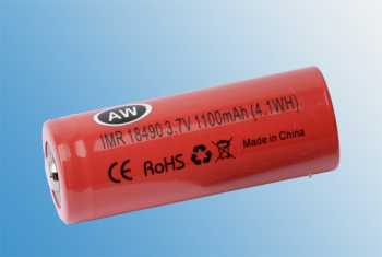 AW 18490 IMR Akku 1100mAh Li-Min Batterie