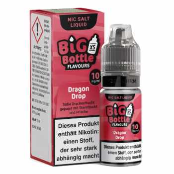 Big Bottle Dragon Drop Nikotinsalz Liquid 10ml (Drachenfrucht und Sternfrucht mit Frische)