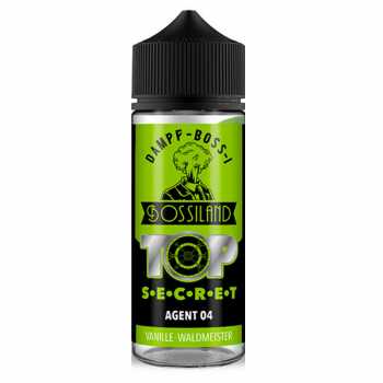 Agent 04 Top Secret Bossiland Aroma 20ml / 120ml süße Vanille trifft auf erfrischenden Waldmeister