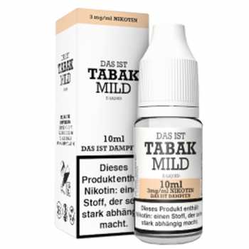 Tabak Mild Das ist Dampfen Liquid 10ml