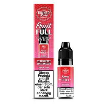 Strawberry Watermelon Dinner Lady Nikotinsalz Liquid 10ml 20mg (Erdbeer trifft Wassermelone)
