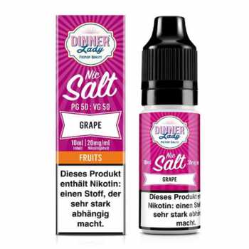Grape Dinner Lady Nikotinsalz Liquid 10ml 20mg (Trauben Geschmack)