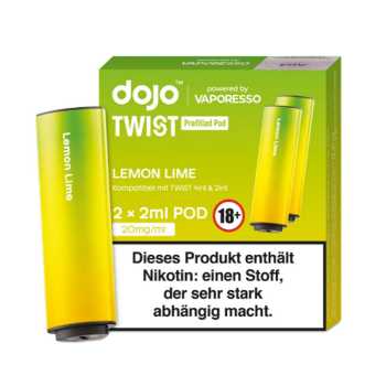 Lemon Lime 20mg Vaporesso Dojo Twist Pod 2 Stück (erfrischender Zitronen / Limetten Mix)