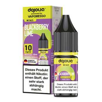 Blackberry Lime Dojoliq Nikotinsalz Liquid 10ml (Brombeeren und Limette mit leichter Frische)