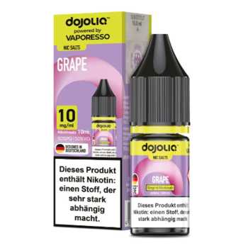 Grape Dojoliq Nikotinsalz Liquid 10ml (Trauben mit leichter Frische)