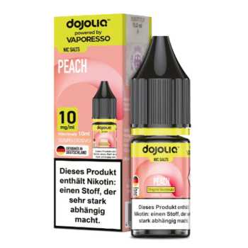 Peach Dojoliq Nikotinsalz Liquid 10ml (Pfirsich mit leichter Frische)