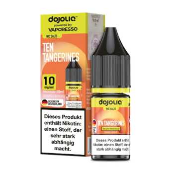 Ten Tangerines Dojoliq Nikotinsalz Liquid 10ml (Mandarine mit leichter Frische)