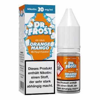 Orange Mango Dr. Frost Nikotinsalz Liquid 20mg / 10ml (Orange und Mango mit Kühle)