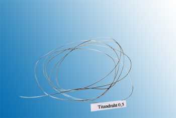 2 x Titandraht 0,25 / 0,3 / 0,4 oder 0,5mm - 1 Meter
