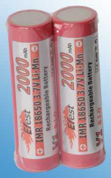 Efest IMR 18650 2000mah - Flat top - 3.7V LiMn Batterie