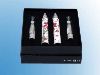 Dampf Shop - Ego Q Blumen Motiv CE5 Doppelset Q8