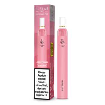 Juicy Peach Elf Bar T600 E-Shisha 20mg NicSalt (erfrischender Pfirsich Saft)