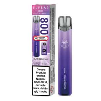 Blackberry Ice Elfbar 800 E-Zigarette 20mg NicSalt (Brombeer mit kühler Note)