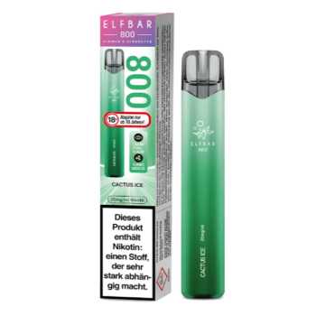 Cactus Ice Elfbar 800 E-Zigarette 20mg NicSalt (Kaktusfrucht mit kühler Note)