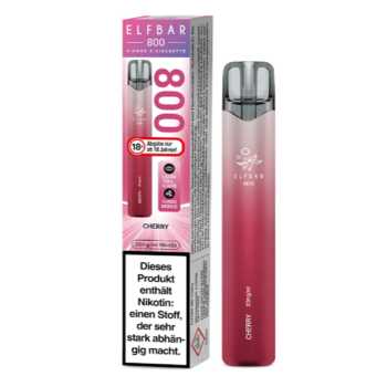 Cherry Elfbar 800 E-Zigarette 20mg NicSalt (süßer Kirsch Geschmack)