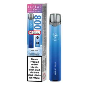 Mad Blue Elfbar 800 E-Zigarette 20mg NicSalt (Beerenmix aus Himbeer, Blaubeer und Brombeer)
