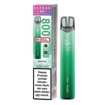 Menthol Elfbar 800 E-Zigarette 20mg NicSalt (erfrischender Menthol Geschmack)