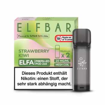 Strawberry Kiwi 20mg Elf Bar Elfa Pod 2 Stück (Fruchtmix aus Erdbeer und Kiwi)