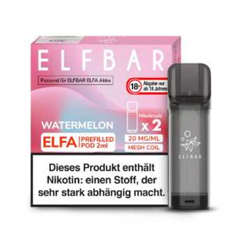 Watermelon 20mg Elf Bar Elfa Pod 2 Stück (süße erfrischende Wassermelone)