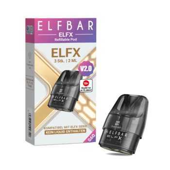 3 x Elfbar Elfx Pod V2.0 3ml 0,6 / 0,8 Ohm (1 Packung)