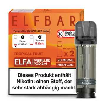 Tropical Fruit 20mg Elfbar Elfa Pod 2 Stück (exotischer Früchtemix)