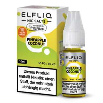 Pineapple Coconut ELFLIQ Nikotinsalz Liquid 10ml (Ananas & Kokosnuss mit leichter Kühle)