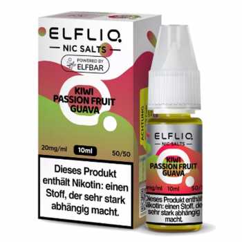 Kiwi Passion Fruit Guava ELFLIQ Nikotinsalz Liquid 10ml (Früchtemix Kiwi, Passionsfrucht und Guave)