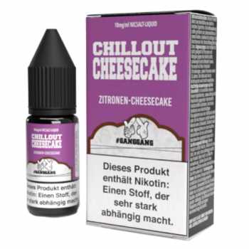 Chillout Cheesecake GangGang NicSalt Liquid 10ml (Käsekuchen mit feiner Zitronen-Note)