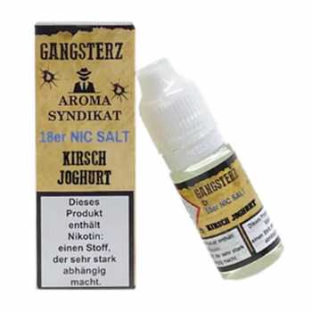 Kirsch Joghurt Gangsterz Nikotinsalz Liquid 10ml (cremiger Kirsch Joghurt Geschmack)