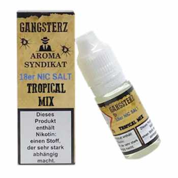 Tropical Mix Gangsterz Nikotinsalz Liquid 10ml (exotischer Früchtemix)