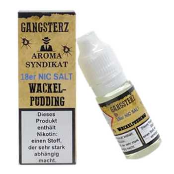 Wackelpudding Gangsterz Nikotinsalz Liquid 10ml (Wackelpudding mit Waldmeister, Lychee und Vanille)