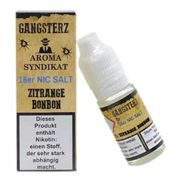 Zitrange Bonbon Gangsterz Nikotinsalz Liquid 10ml (leckerer Zitronenbonbon)