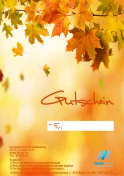 Herbstgutschein Variante 8