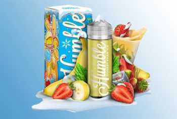 Humble Juice – Donkey Kahn Ice 120ml Liquid Erdbeer, Bananen und Drachenfrucht Mix mit leichter Menthol Note