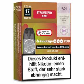 Strawberry Kiwi 17mg InnoCigs Eco Pod 2 Stück (Erdbeer + Kiwi)